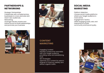 Free Customer Acquisition Strategies Brochure Template to Edit Online