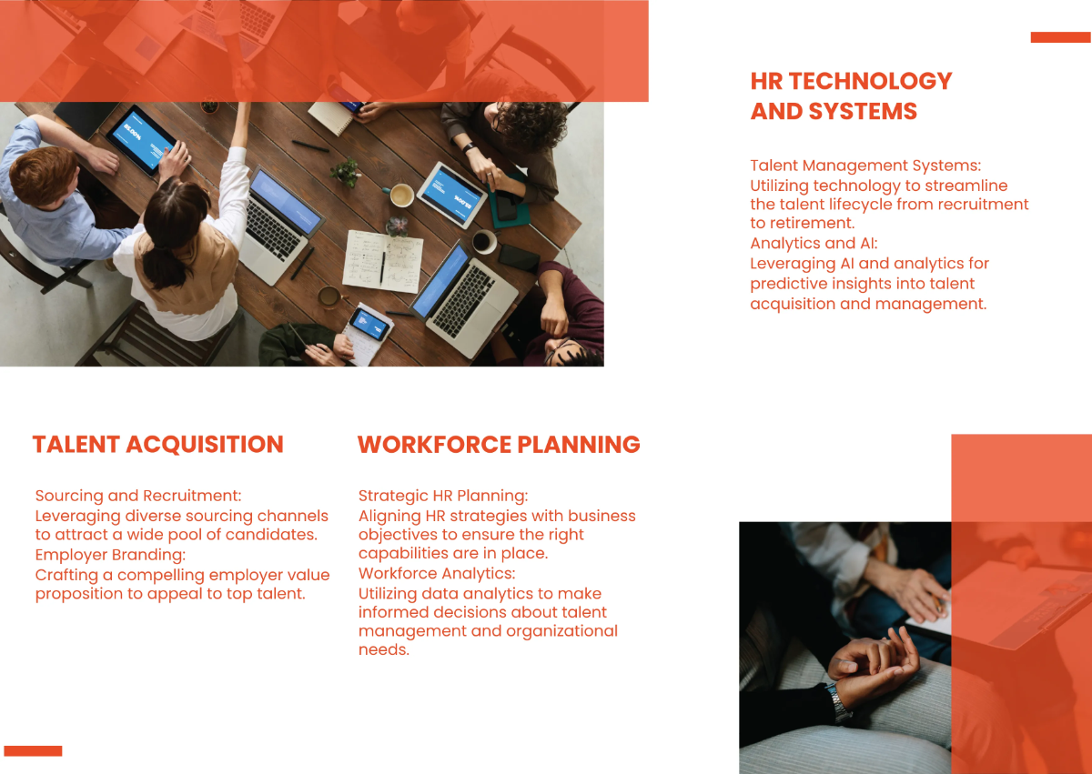 Free Human Resources and Talent Acquisition Brochure Template to Edit Online