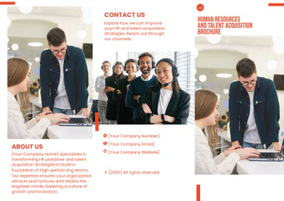 Free Human Resources and Talent Acquisition Brochure Template to Edit Online