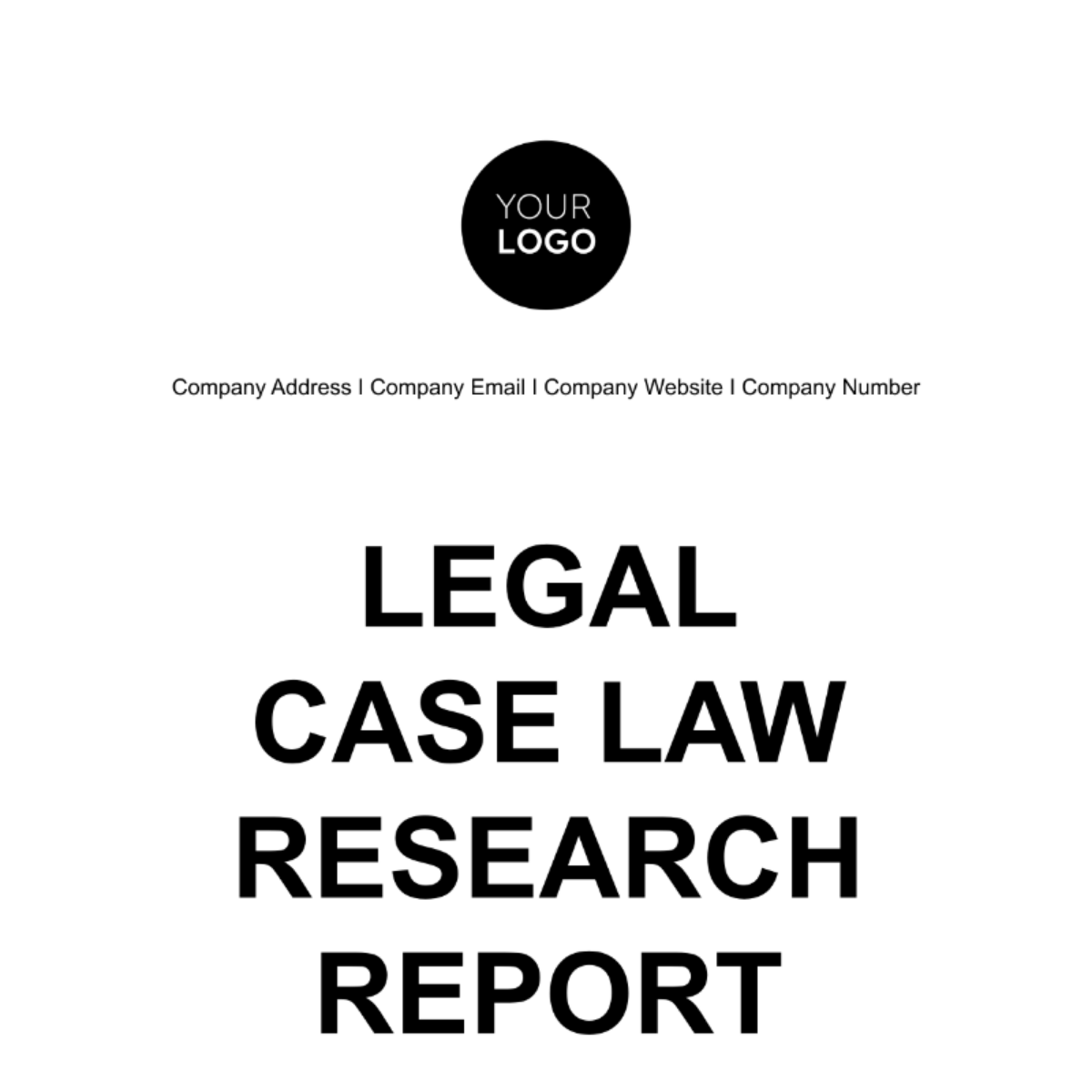 Legal Case Law Research Report Template Edit Online & Download