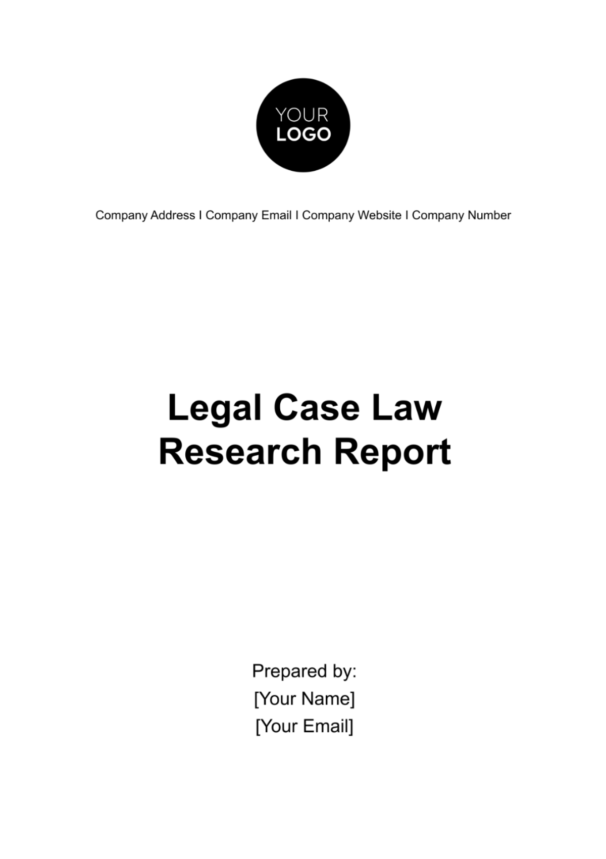 Legal Case Law Research Report Template - Edit Online & Download