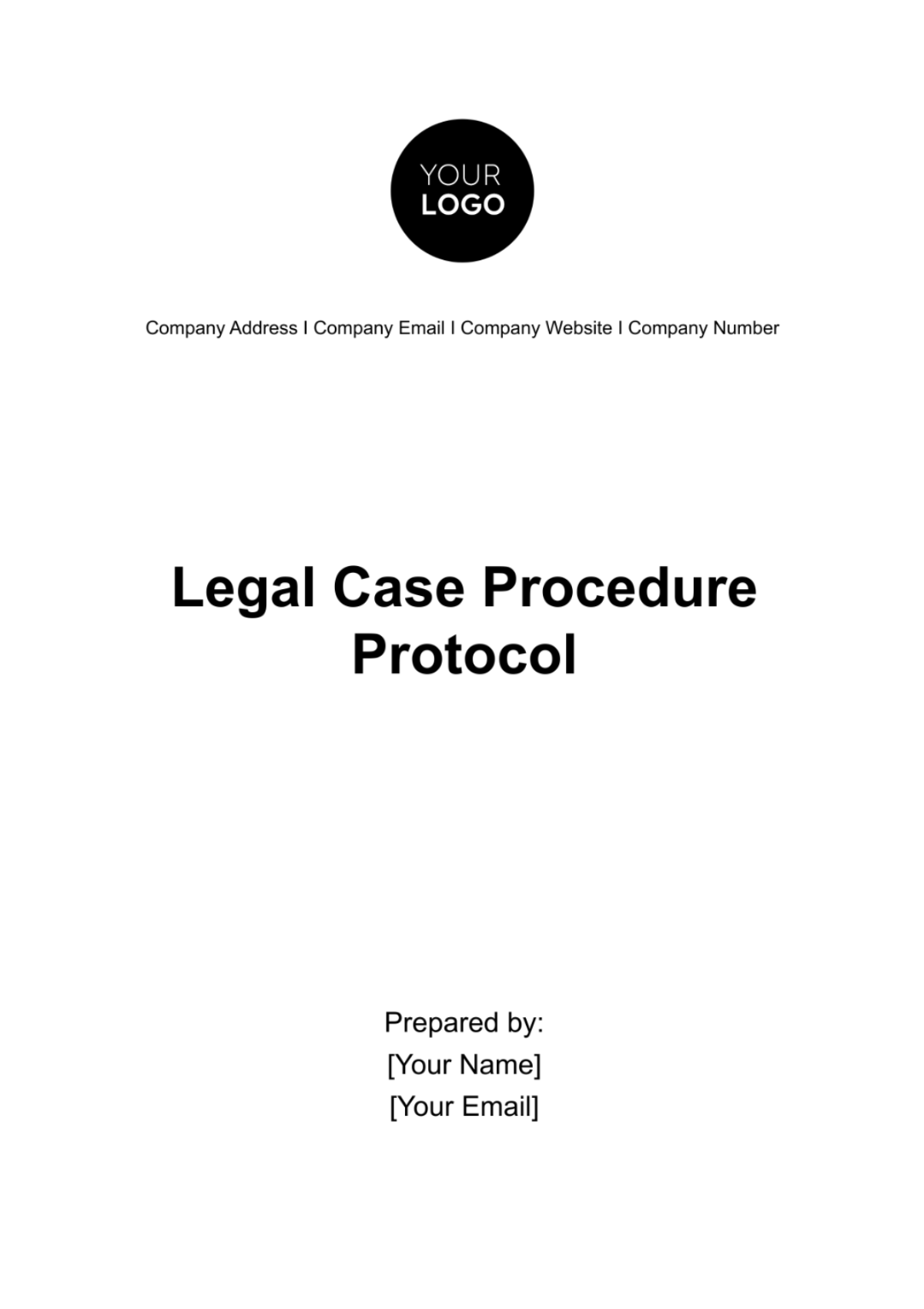 Legal  Case Procedure Protocol Template - Edit Online & Download