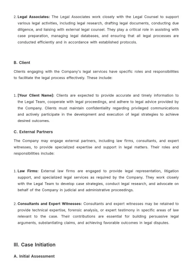 Free Legal  Case Procedure Protocol Template to Edit Online