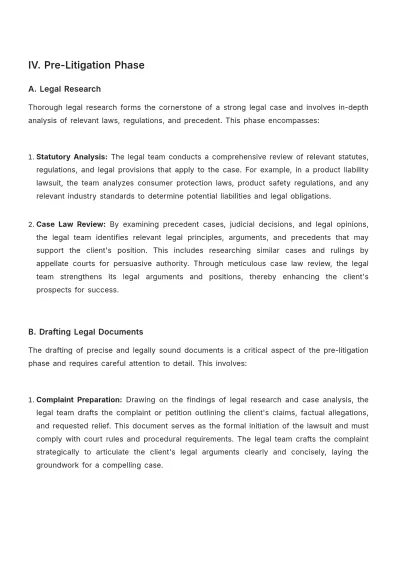 Free Legal  Case Procedure Protocol Template to Edit Online