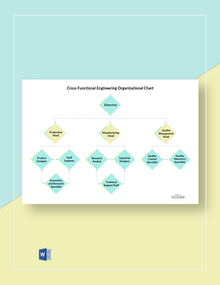Cross Functional Organizational Chart Template
