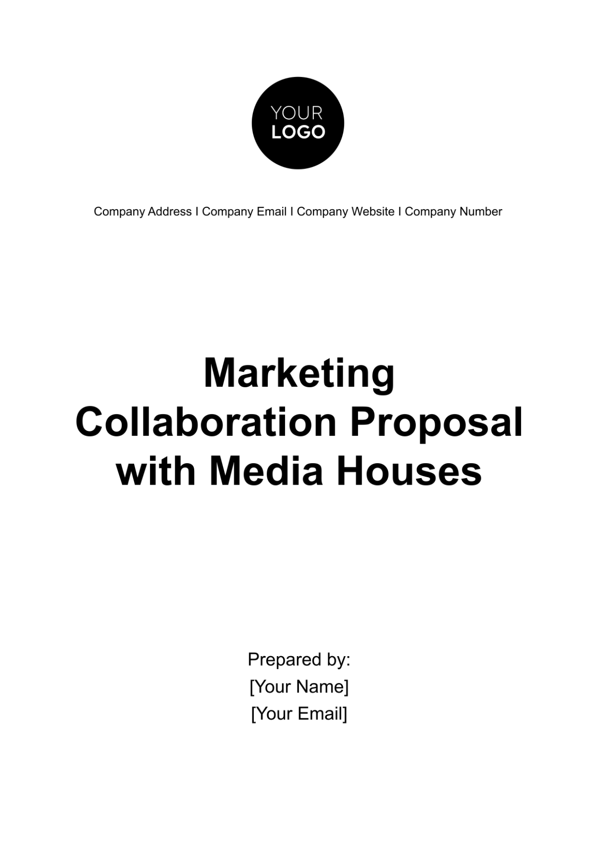 Marketing Collaboration Proposal with Media Houses Template - Edit Online & Download