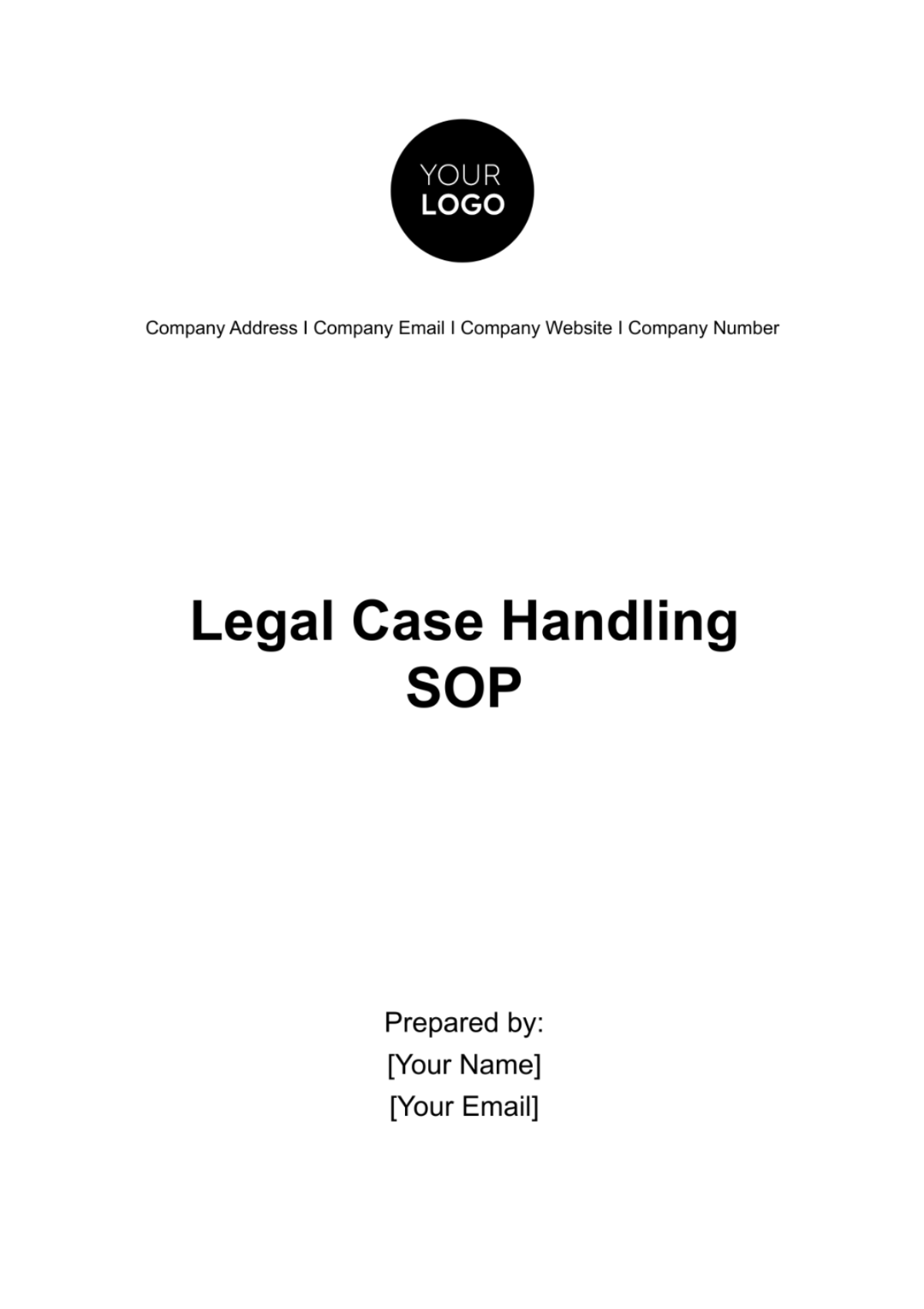 Legal Case Handling SOP Template - Edit Online & Download