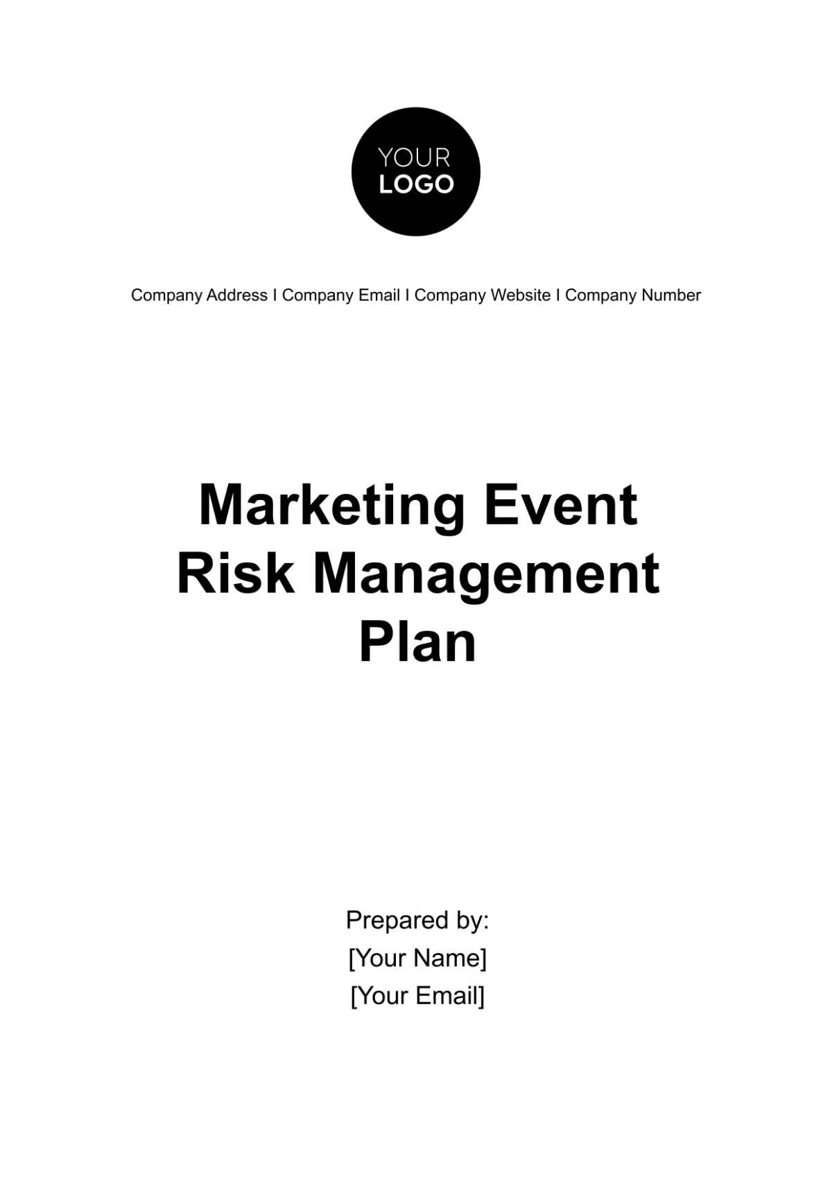 Free Marketing Event Risk Management Plan Template