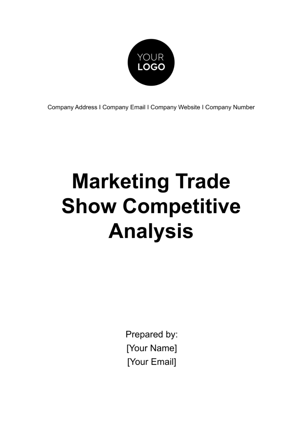 Free Marketing Trade Show Competitive Analysis Template