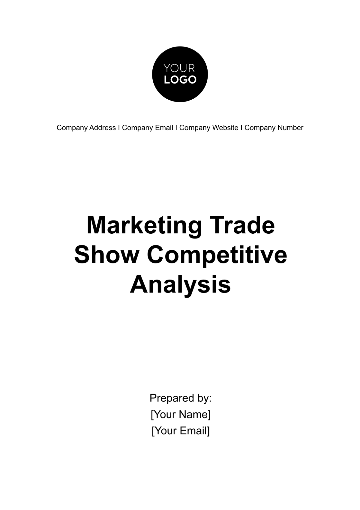 Marketing Trade Show Competitive Analysis Template - Edit Online & Download