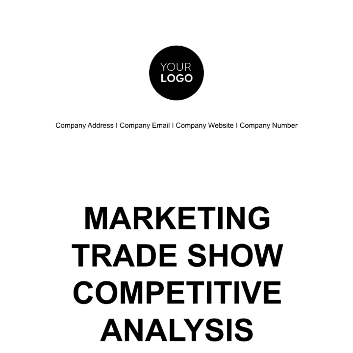 Marketing Trade Show Competitive Analysis Template