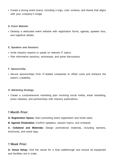 Free Marketing Event Networking Session Plan Template to Edit Online