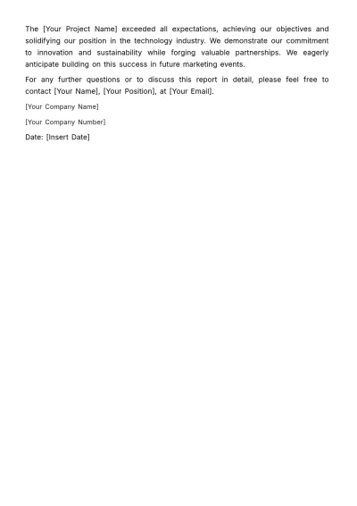 Free Marketing Event Recap and Highlights Document Template to Edit Online