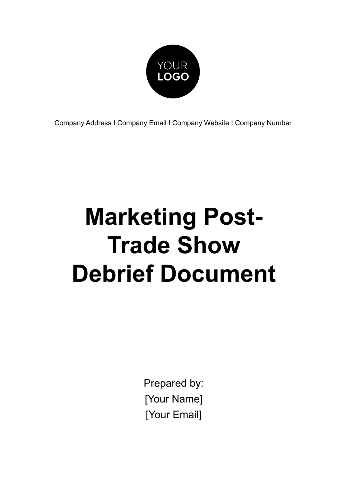 Marketing Post-Trade Show Debrief Document Template - Edit Online & Download