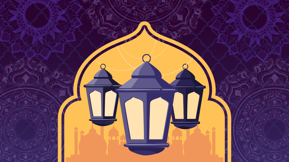 Elegant Islamic Ramadan Lantern Template