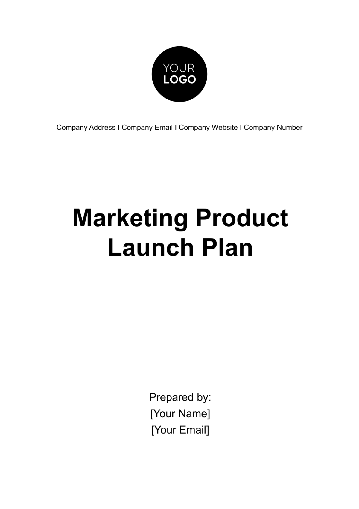 Free Marketing Product Launch Plan Template