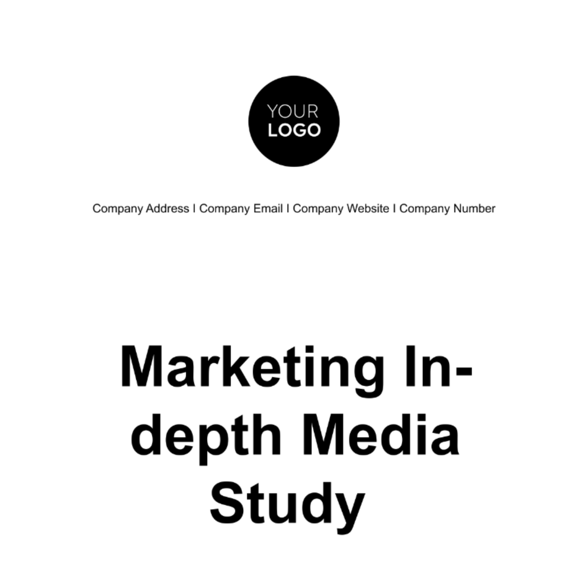 Marketing In-depth Media Study Template