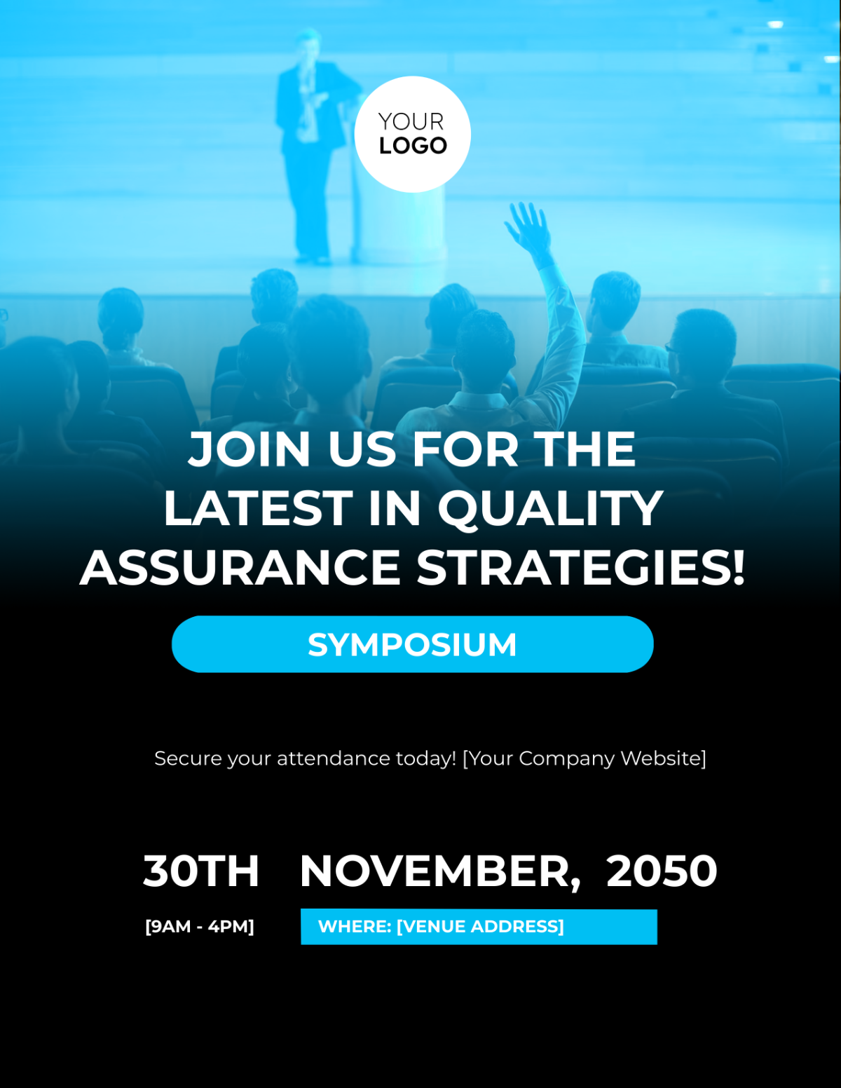 Quality Assurance Symposium Flyer Template