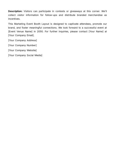 Free Marketing Event Booth Layout Template to Edit Online