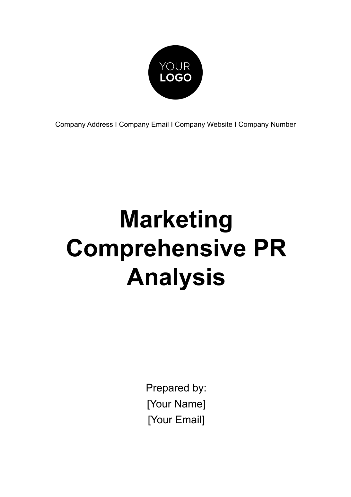 Marketing Comprehensive PR Analysis Template - Edit Online & Download