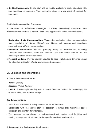 Free Marketing Media Event Handbook Template to Edit Online