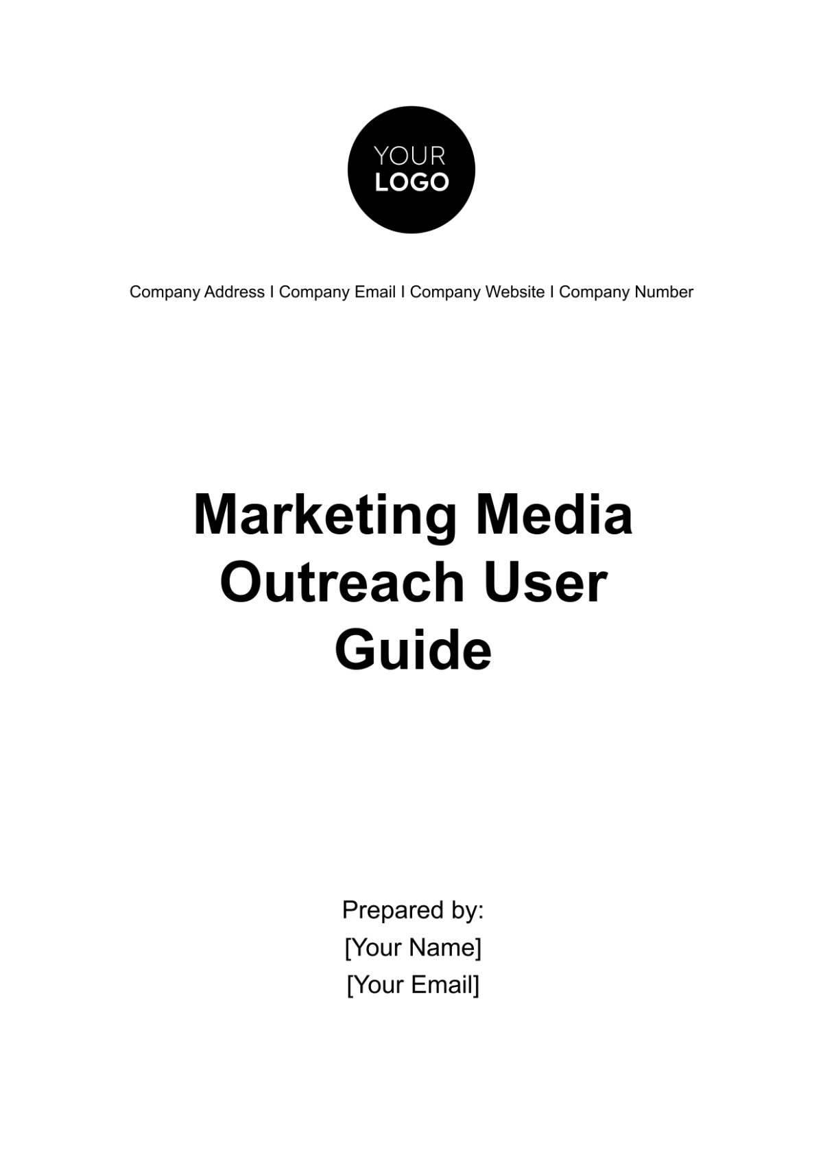 Marketing Media Outreach User Guide Template - Edit Online & Download