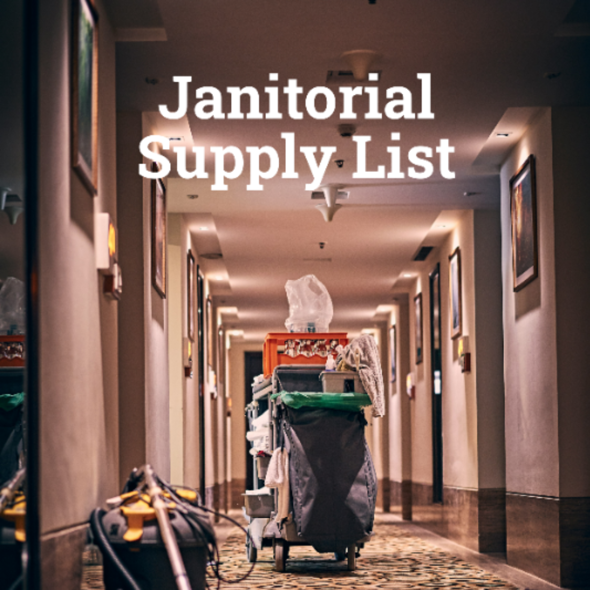 Janitorial Supply List Template