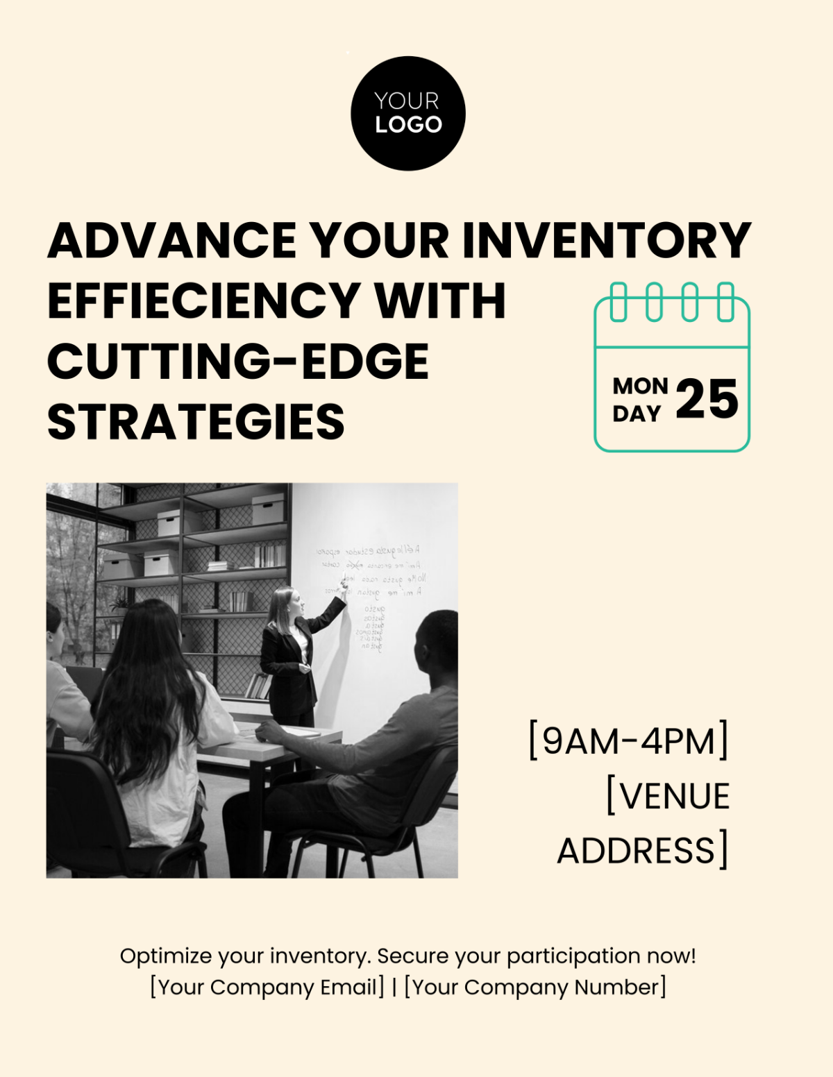 Inventory Management Strategies Forum Flyer Template