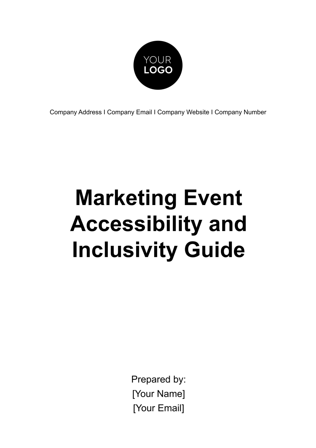 Marketing Event Accessibility and Inclusivity Guide Template - Edit Online & Download