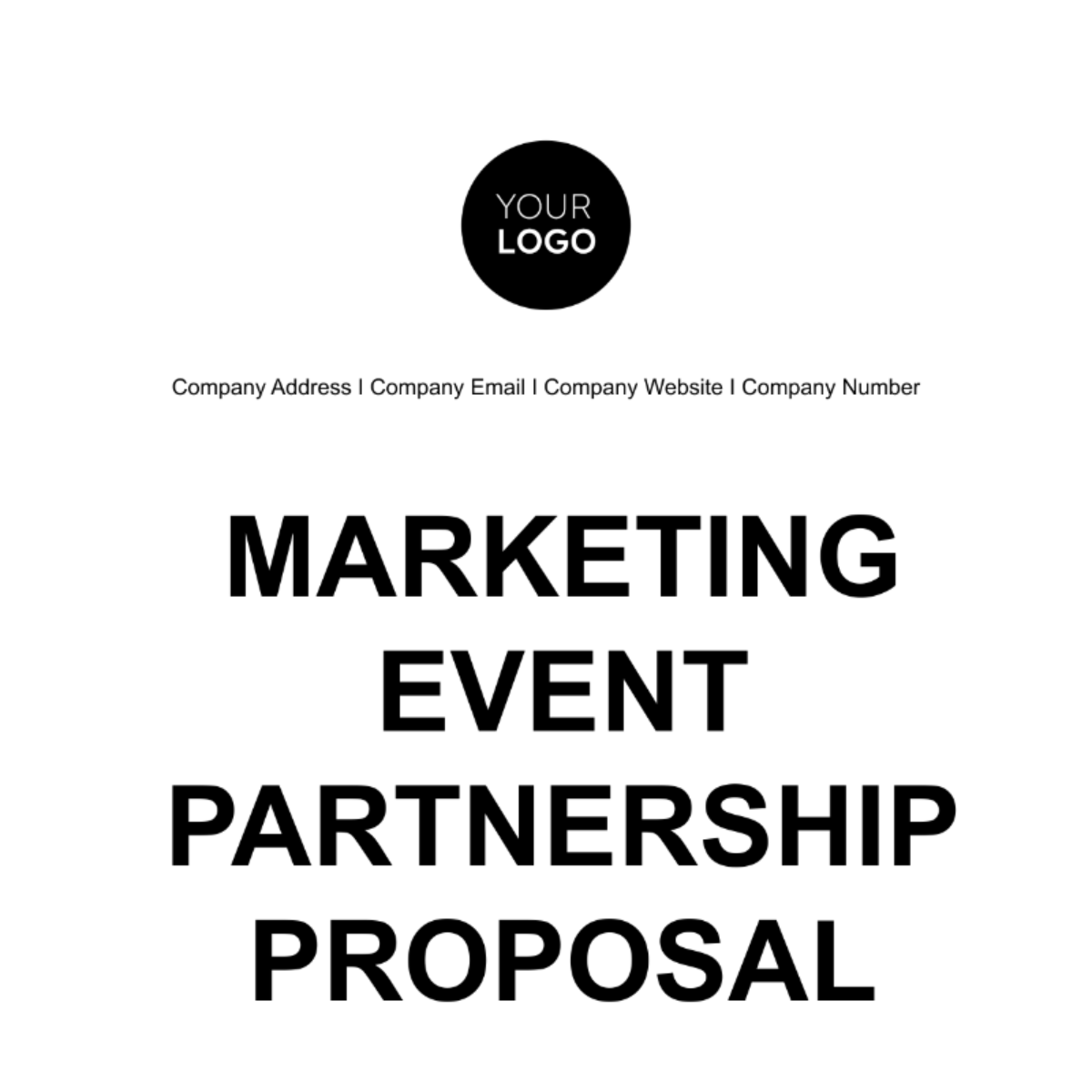Marketing Event Partnership Proposal Template