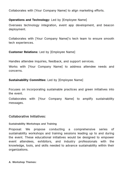 Free Marketing Event Partnership Proposal Template to Edit Online