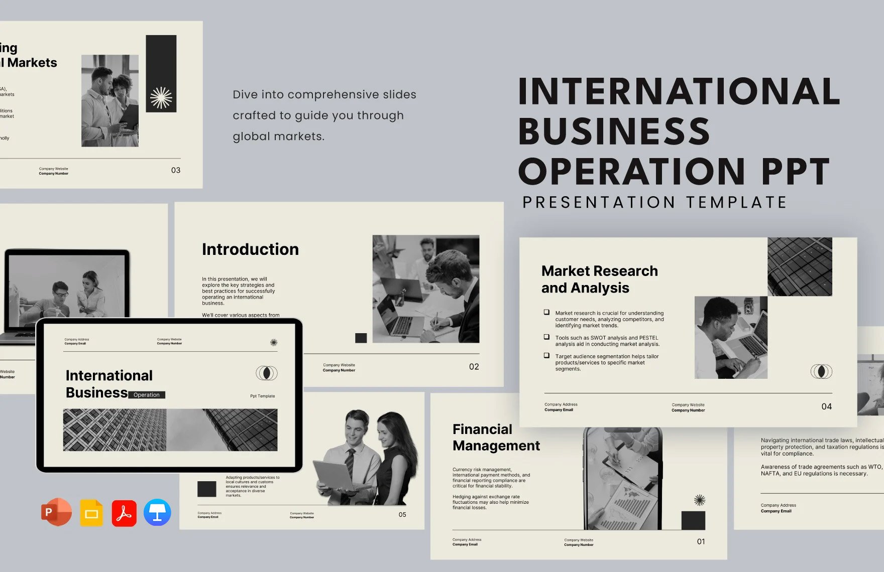 International Business Operation PPT Template