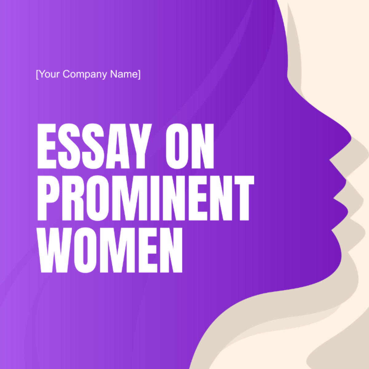 Achievements of Prominent Women Essay Template