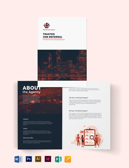 Corporate Company Profile BiFold Brochure Template