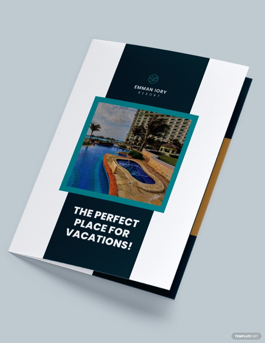 Resort Promotional Bi-Fold Brochure Template