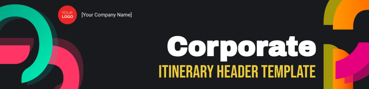 Corporate Itinerary Header Template - Edit Online & Download