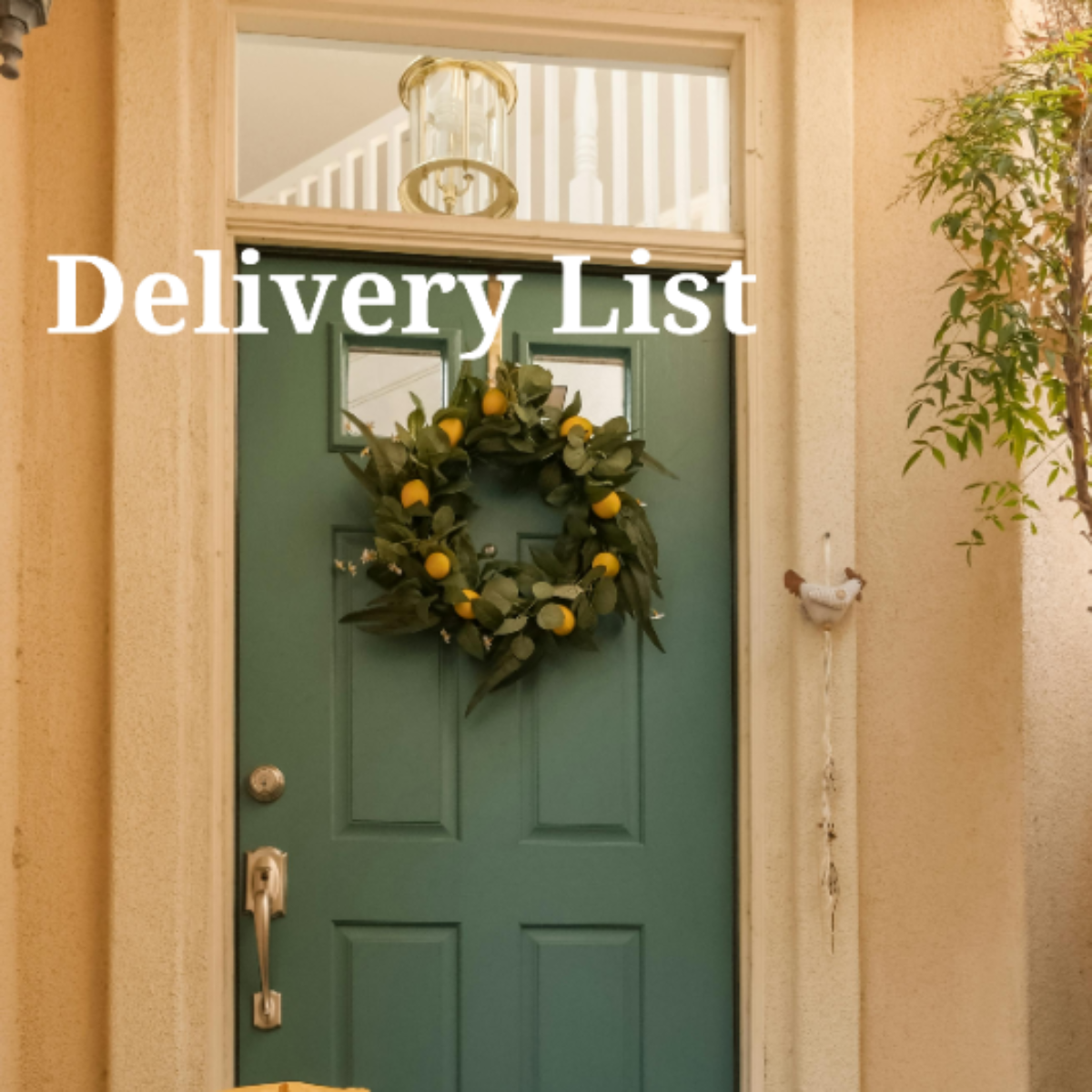 Delivery List Template