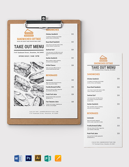 Takeaway Menu 31 Free Templates In PSD JPEG AI Format Download 