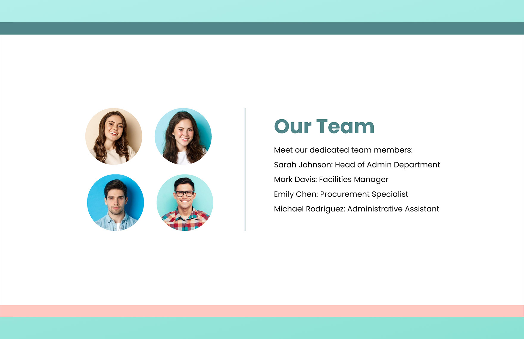 PPT for Admin Department Template