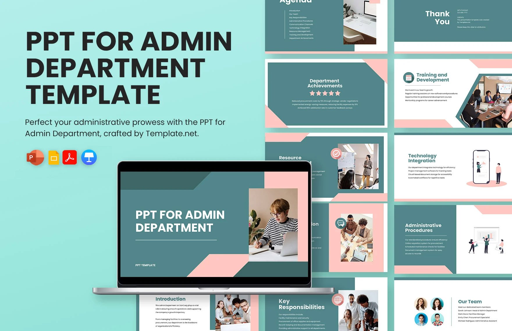 PPT for Admin Department Template