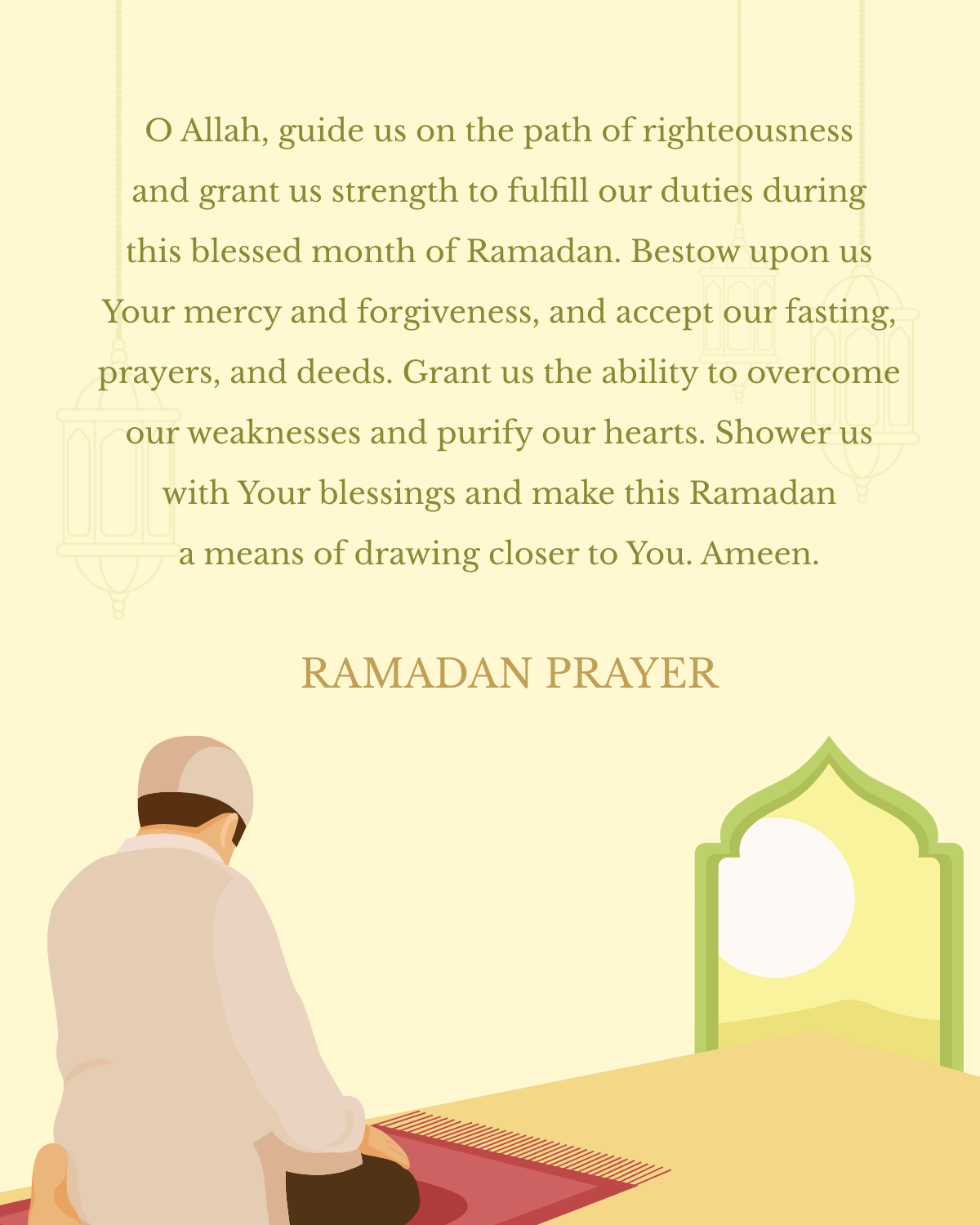 Ramdan Prayer Template