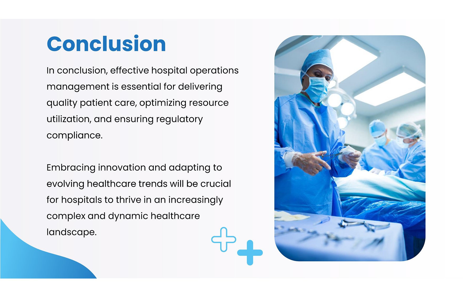 Operations Management in Hospital PPT Template