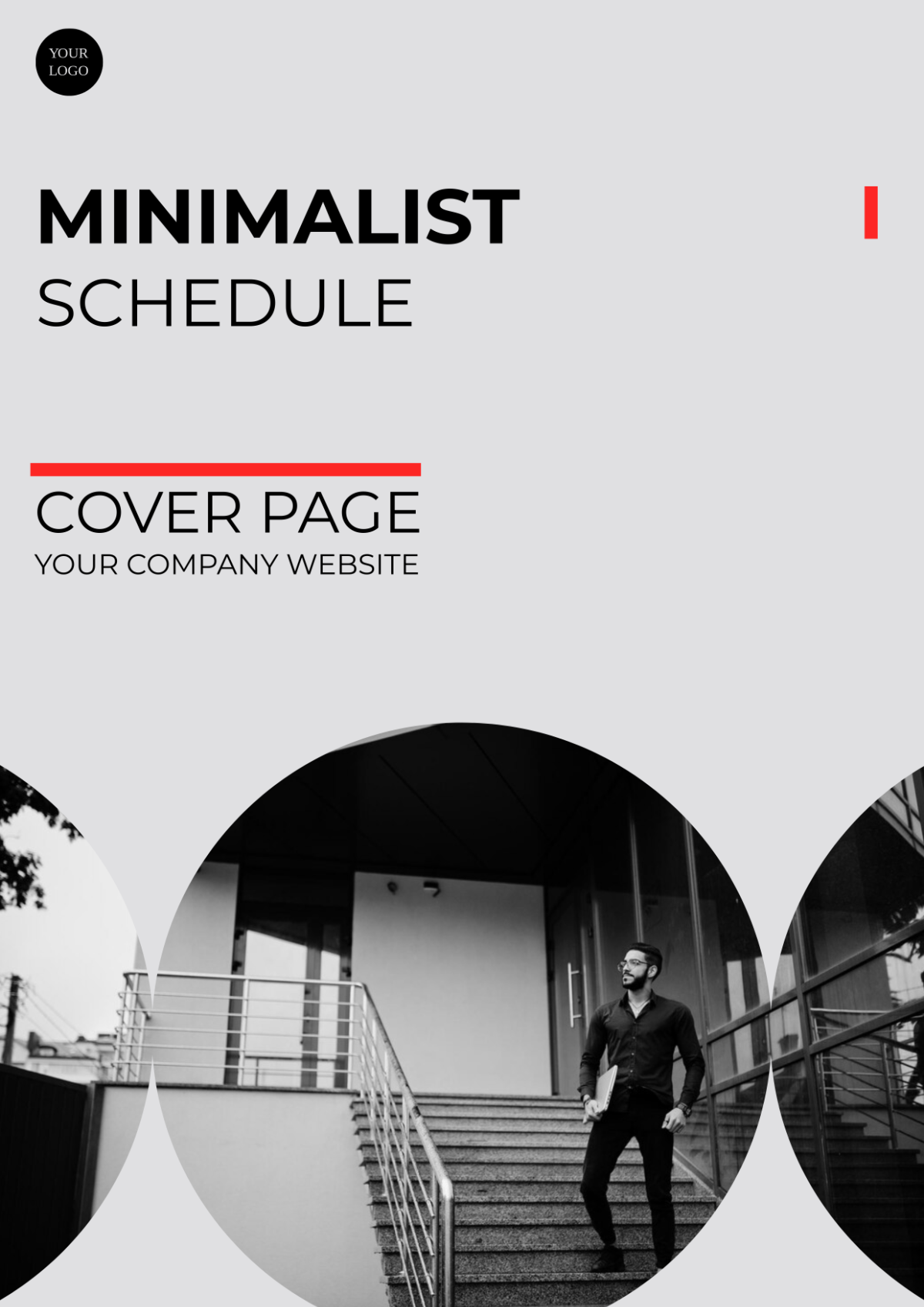 Minimalist Schedule Cover Page
