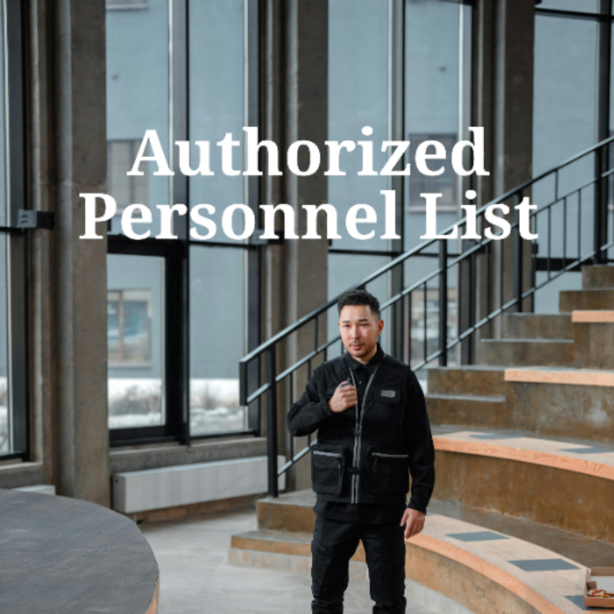 Authorized Personnel List Template