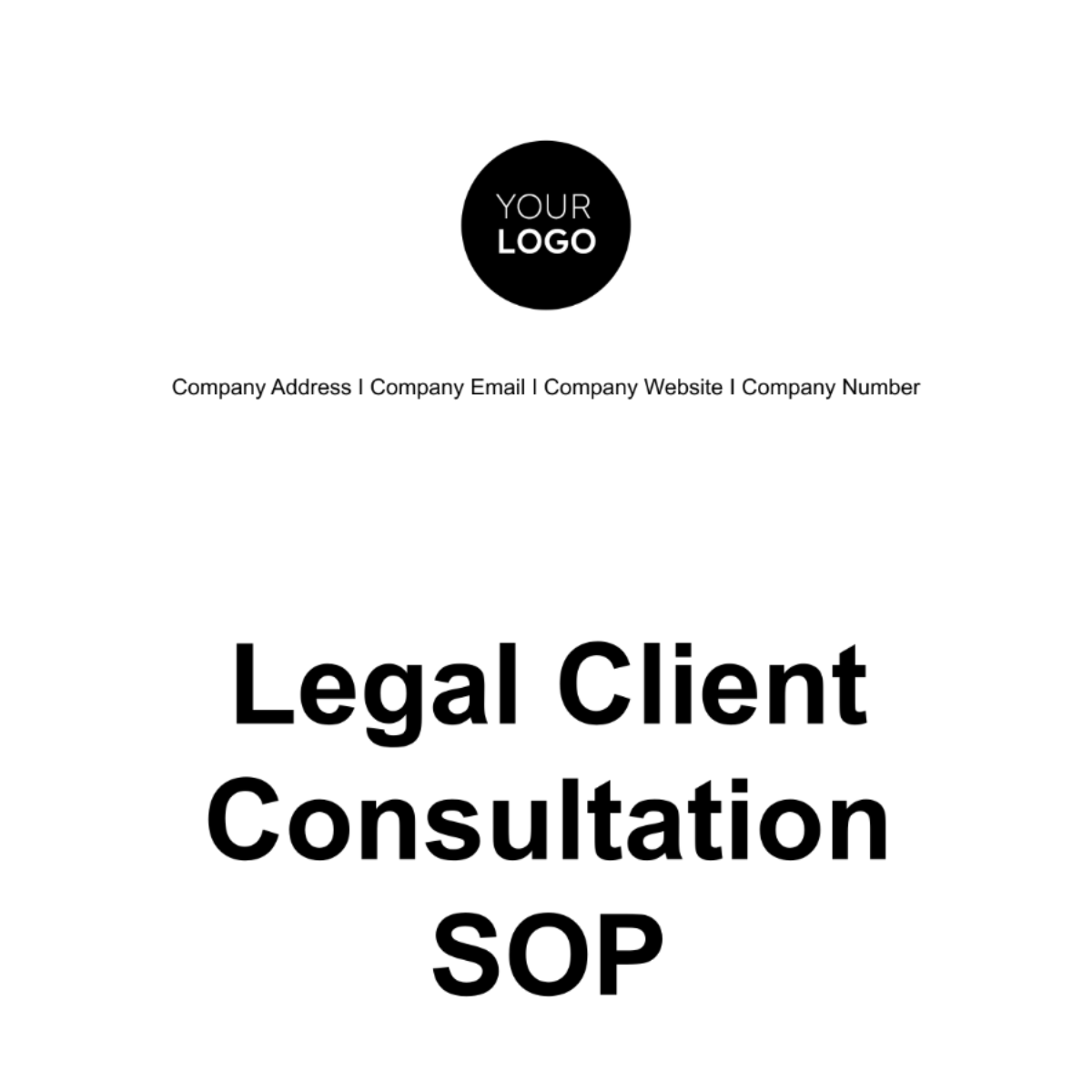 Legal Client Consultation SOP Template