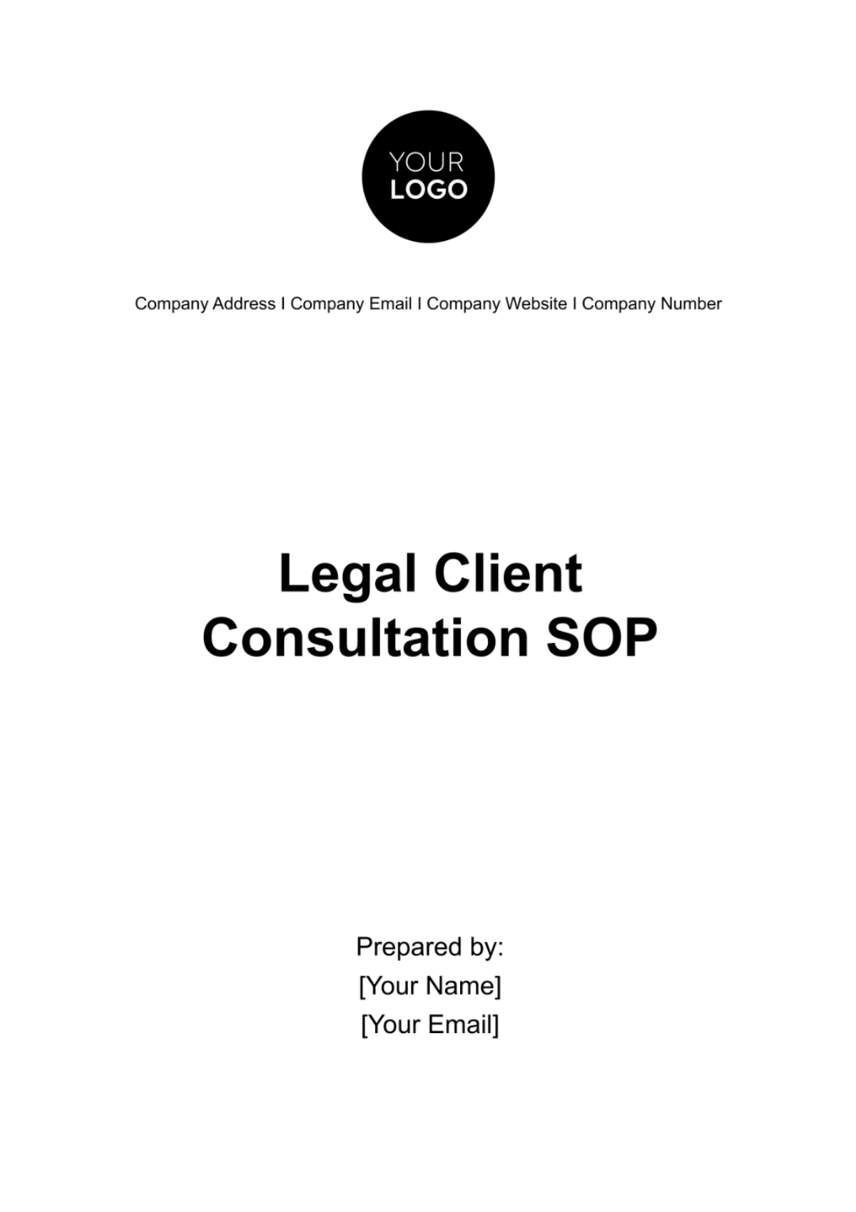 Legal Client Consultation SOP Template