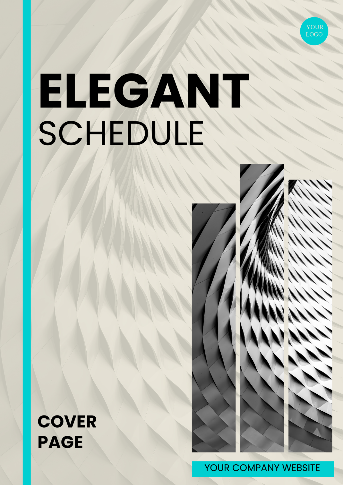 Elegant Schedule Cover Page