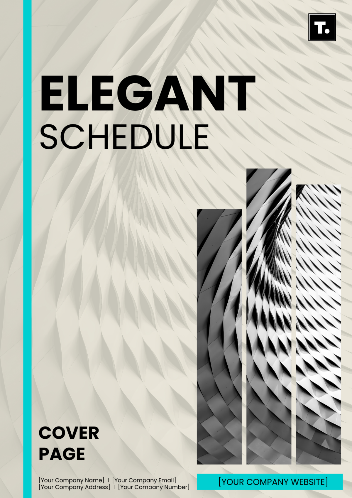 Elegant Schedule Cover Page