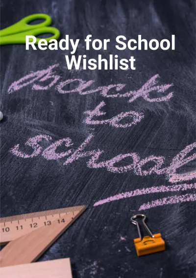 Free Back Of School Wish List Template to Edit Online