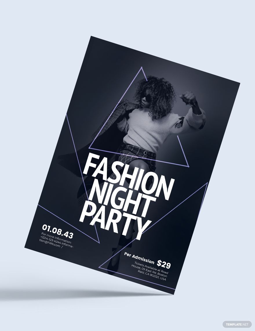 Fashion Night Party Flyer Template